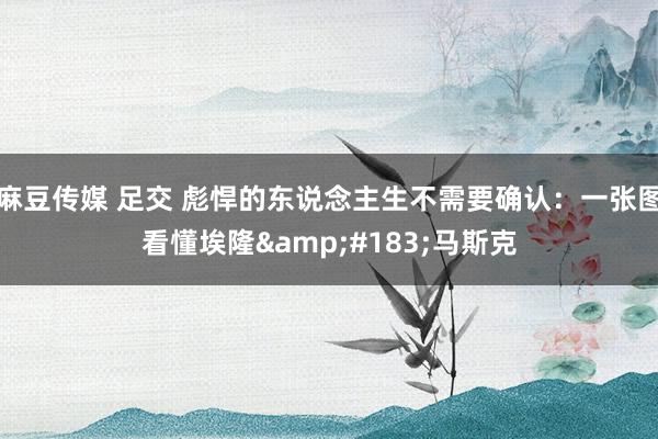 麻豆传媒 足交 彪悍的东说念主生不需要确认：一张图看懂埃隆&#183;马斯克